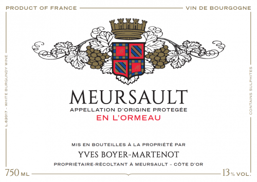 Meursault 'L'Ormeau', Boyer-Martenot