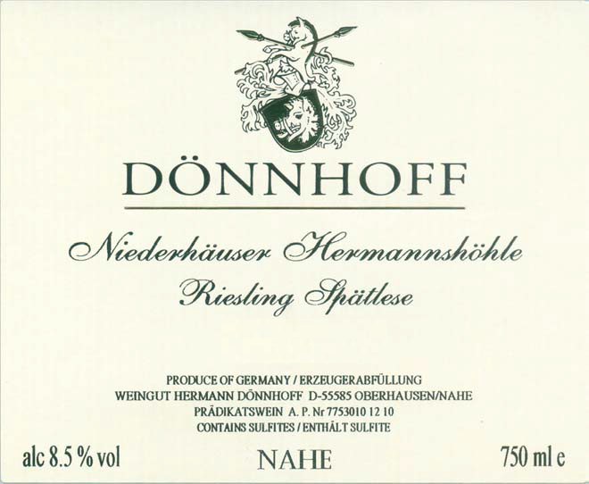 Niederhuser Hermannshhle Riesling Sptlese