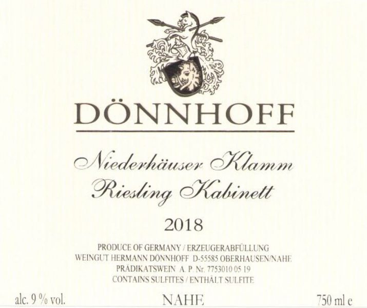 Niederhuser Klamm Riesling Kabinett