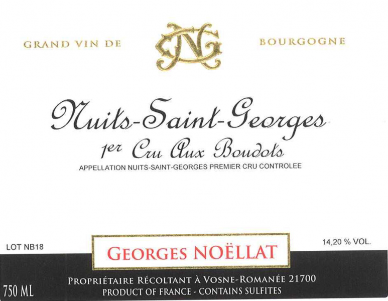 Nuits St Georges 1er Aux Boudots