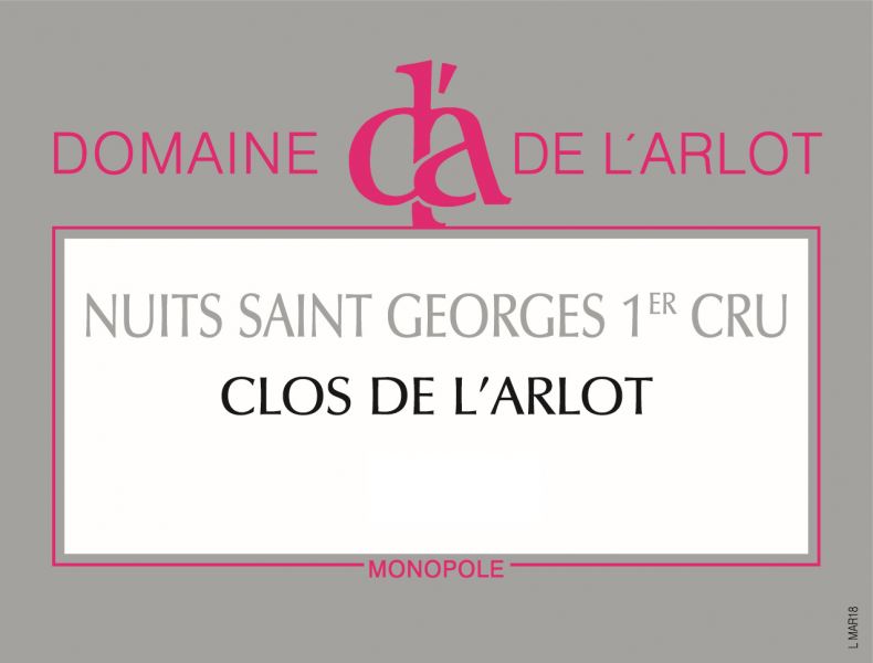Nuits St. Georges 1er 'Clos de L'Arlot', Domaine de L'Arlot