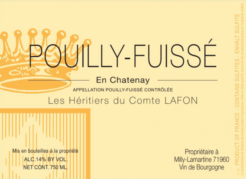 Pouilly-Fuisse 'En Chatenay', Heritiers du Comte Lafon