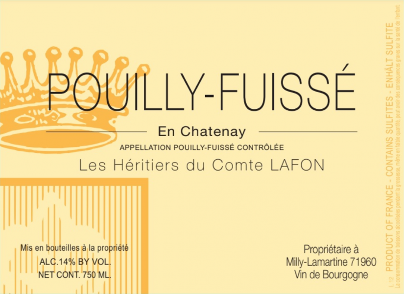 PouillyFuisse Heritiers du Comte Lafon