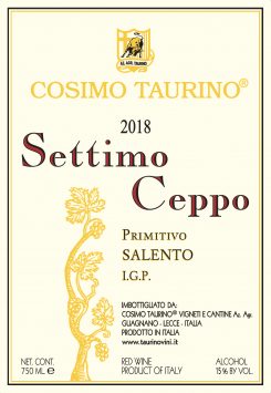 Primitivo 'Settimo Ceppo', Cosimo Taurino
