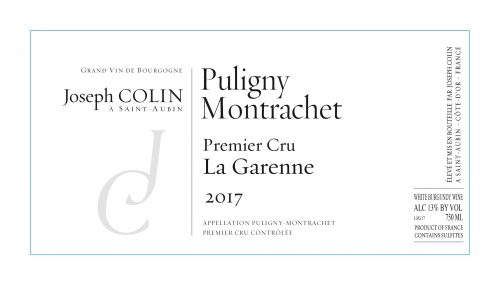 Puligny-Montrachet 1er 'La Garenne', Joseph Colin