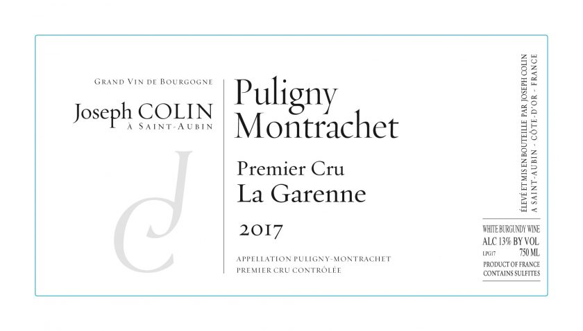 Puligny-Montrachet 1er 'La Garenne', Joseph Colin