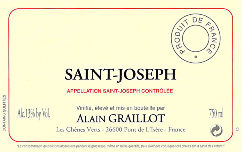 SaintJoseph Rouge Alain Graillot