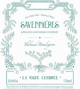 Savennieres 'La Vigne Cendree', Thibaud Boudignon