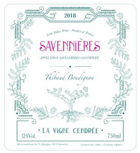 Savennieres 'Le Vigne Cendree', Thibaud Boudignon