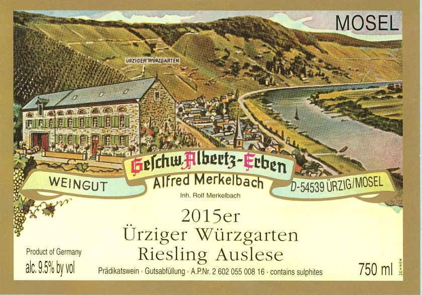 Merkelbach Ürziger Würzgarten Riesling Auslese [#9]