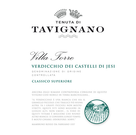 Verdicchio Castelli di Jesi Classico Villa Torre