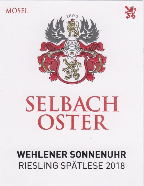 Selbach-Oster Wehlener Sonnenuhr Riesling Spätlese*