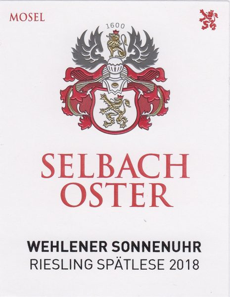 SelbachOster Wehlener Sonnenuhr Riesling Sptlese