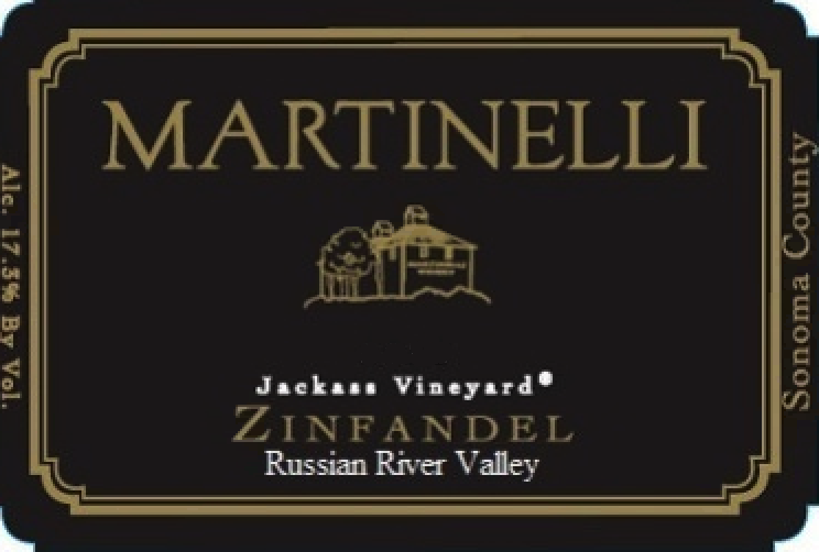 Zinfandel Jackass Vineyard Martinelli