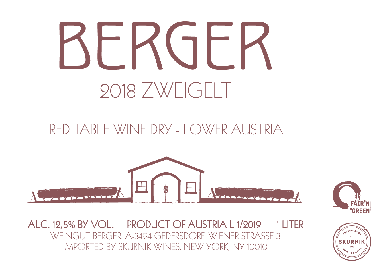 Zweigelt, E & M Berger Skurnik Wines