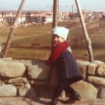 A young Silvia in the vineyards