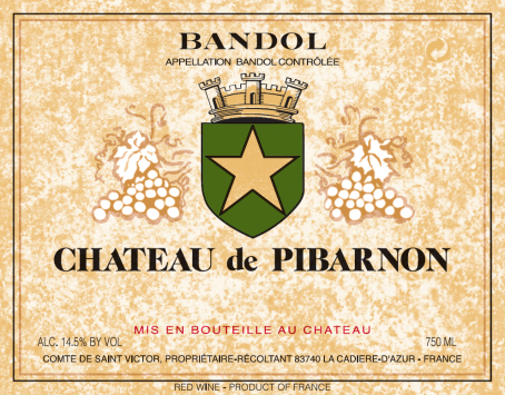 Bandol Rouge, Chateau de Pibarnon