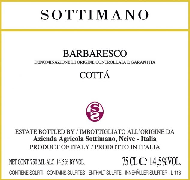 Barbaresco Cott  Sottimano