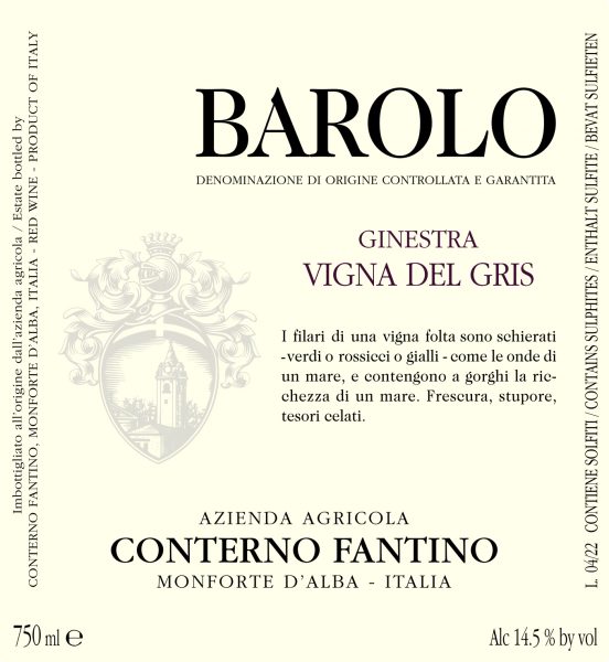 Barolo Ginestra Vigna del Gris Conterno Fantino