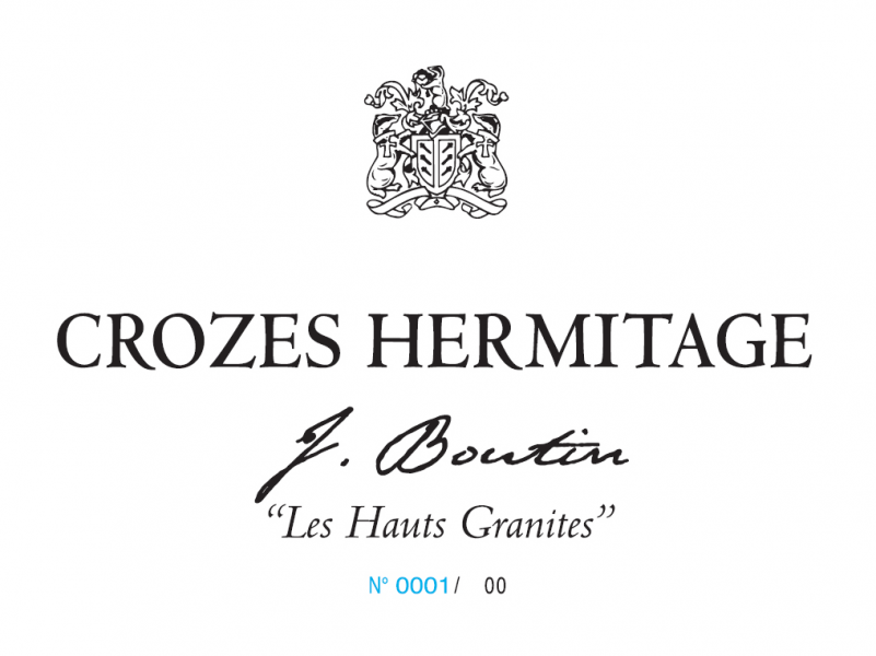 Crozes-Hermitage 'Les Hauts Granites', J Boutin