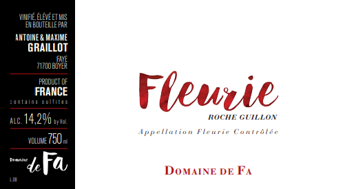 Fleurie 'Roche Guillon', Domaine de Fa [A. & M. Graillot]