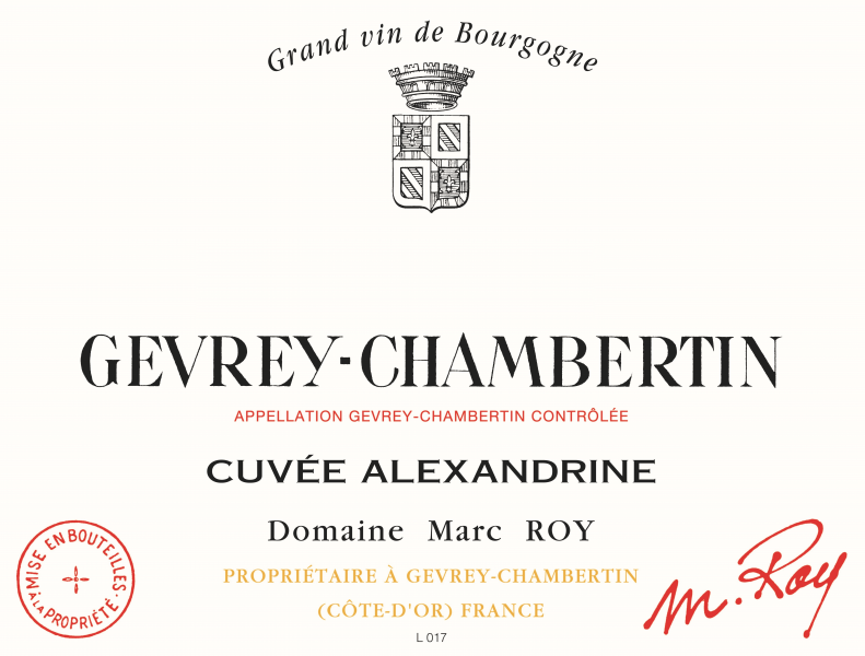 GevreyChambertin Cuvee Alexandrine