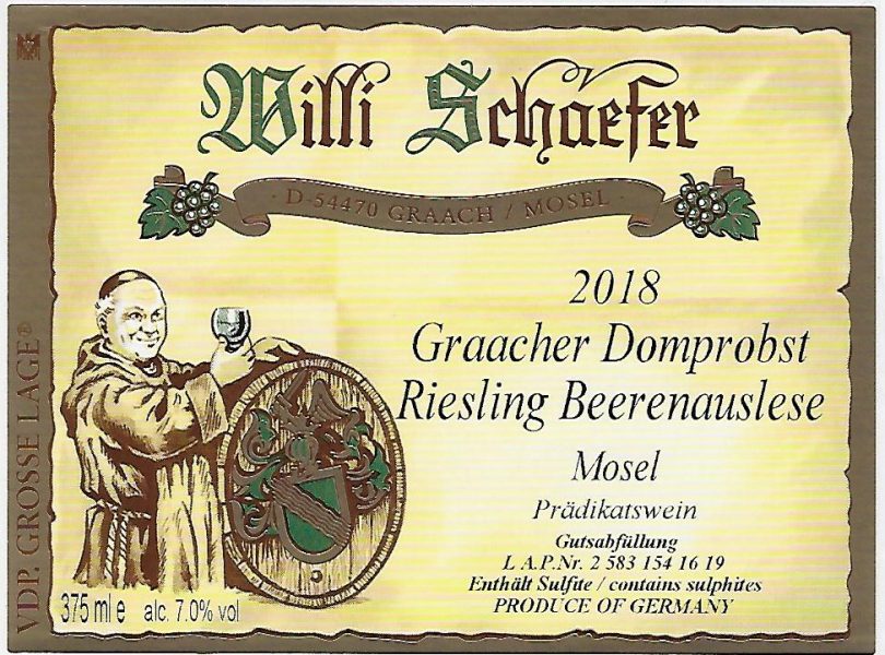 Willi Schaefer Graacher Domprobst Riesling Beerenauslese