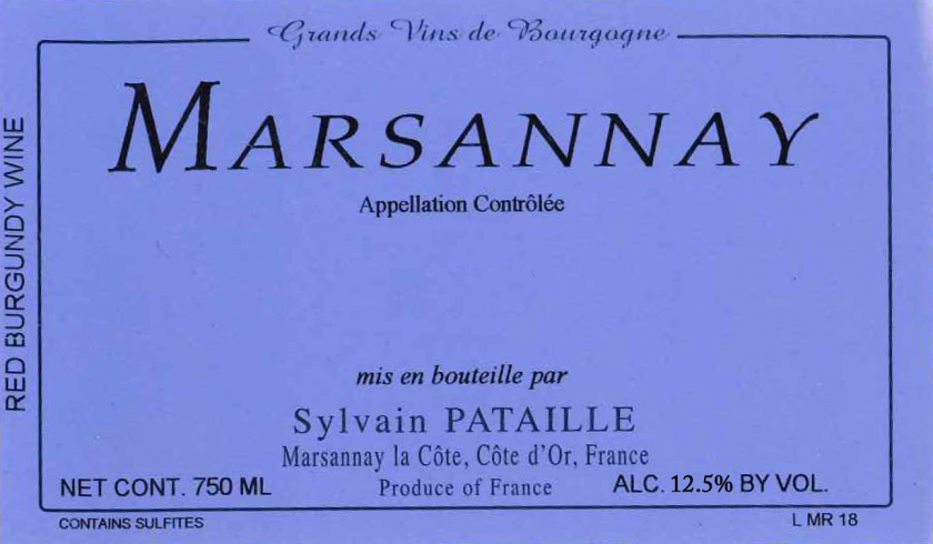 Marsannay Rouge Domaine Sylvain Pataille