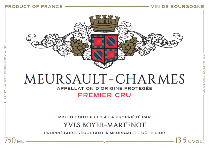 Meursault 1er 'Charmes', Boyer-Martenot