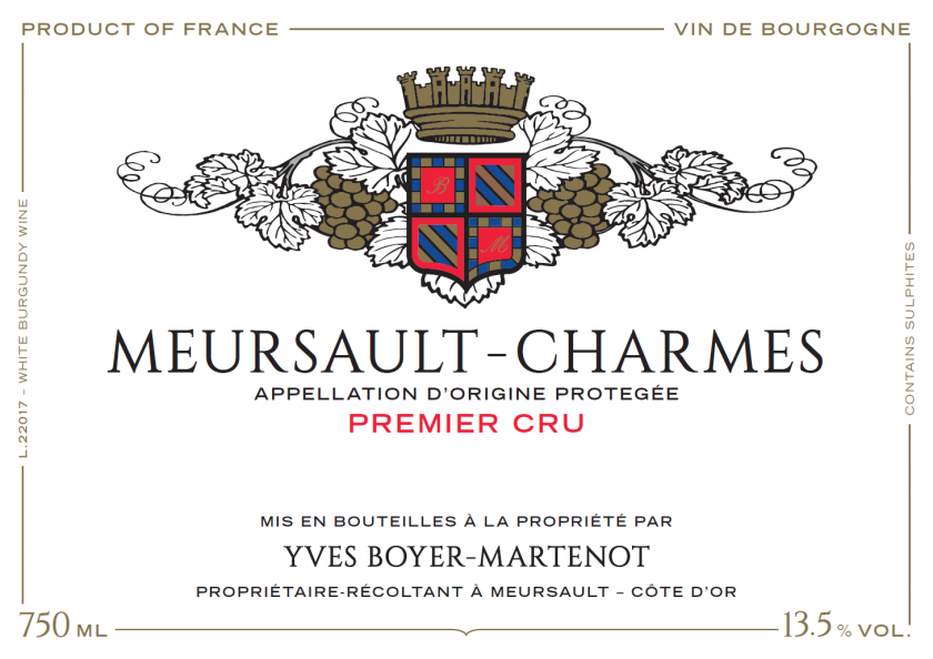 Meursault 1er Charmes BoyerMartenot