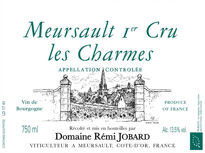 Meursault 1er 'Charmes', Domaine Remi Jobard [Wood Case]