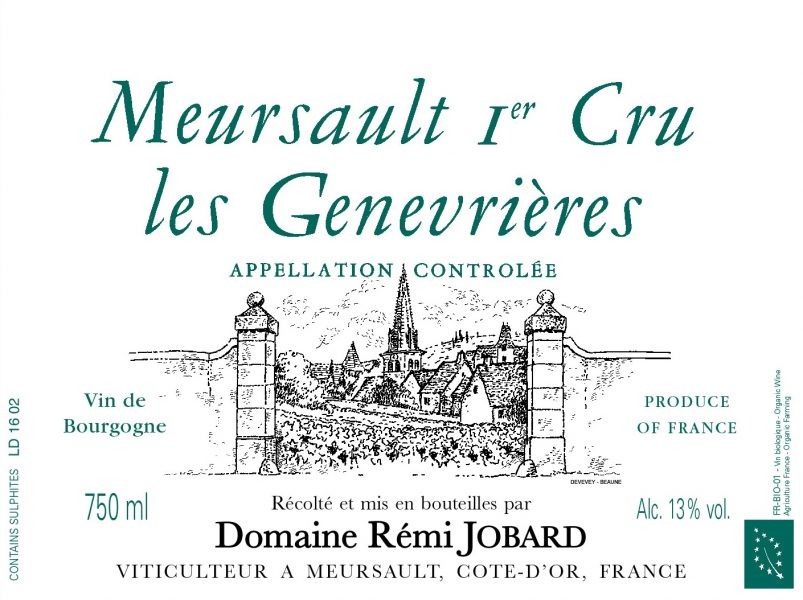 Meursault 1er 'Genevrieres', Domaine Remi Jobard [Wood Case]