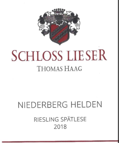 Schloss Lieser Niederberg Helden Riesling Sptlese
