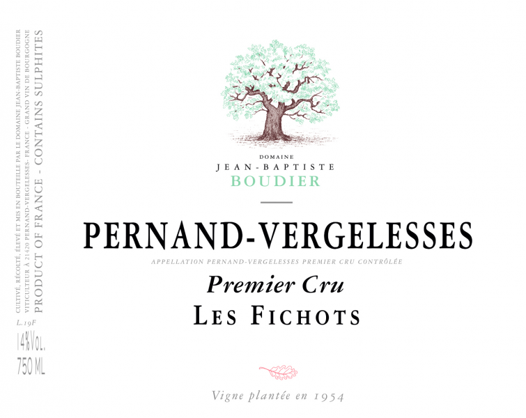 Pernand-Vergelesses Rouge 1er 'Les Fichots', Domaine Jean-Baptiste Boudier