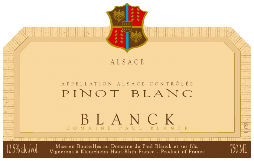 Pinot Blanc dAlsace Domaine Paul Blanck