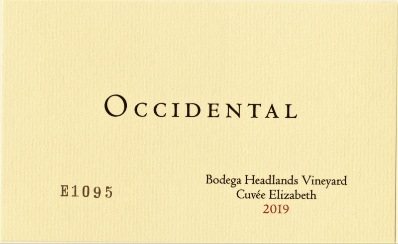 Pinot Noir Bodega Headlands Vyd  Cuvee Elizabeth Occidental by Steve Kistler