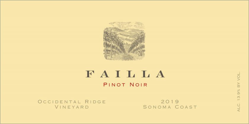 Pinot Noir Occidental Ridge Vyd Failla