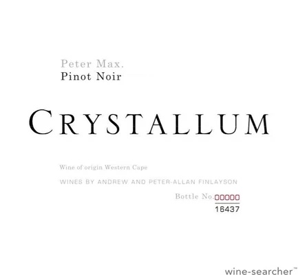 Pinot Noir, 'Peter Max', Crystallum