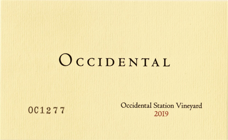 Pinot Noir Occidental Station Vyd Occidental