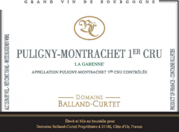 PulignyMontrachet 1er La Garenne