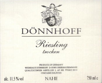 Estate Riesling Trocken