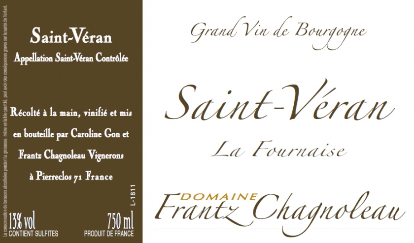 SaintVeran La Fournaise Domaine Frantz Chagnoleau