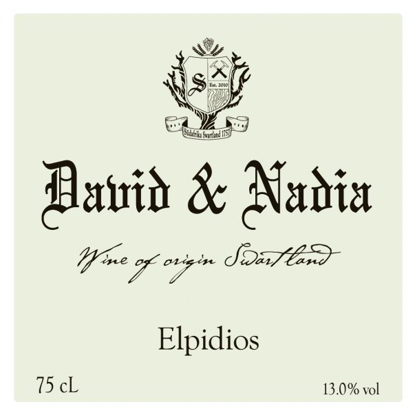 Swartland Red Wine Elpidios David  Nadia Sadie