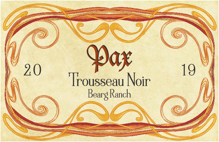 Trousseau Noir 'Bearg Ranch', Pax