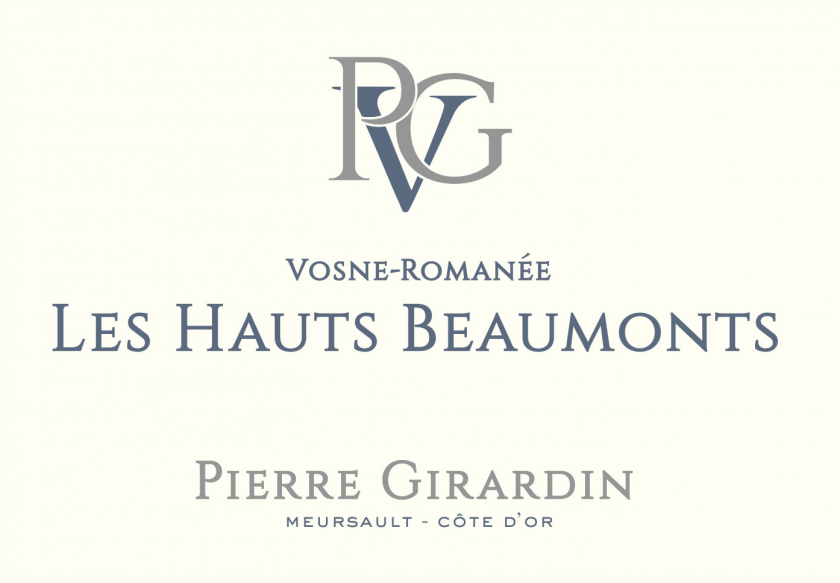VosneRomanee Les Hauts Beaumonts Pierre Girardin