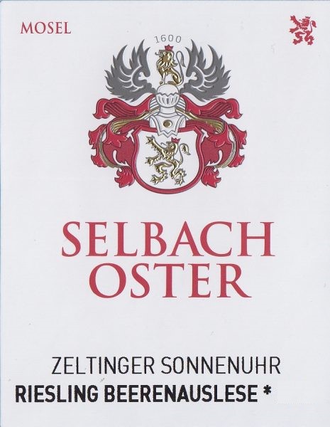 Selbach-Oster Zeltinger Sonnenuhr Riesling BA*
