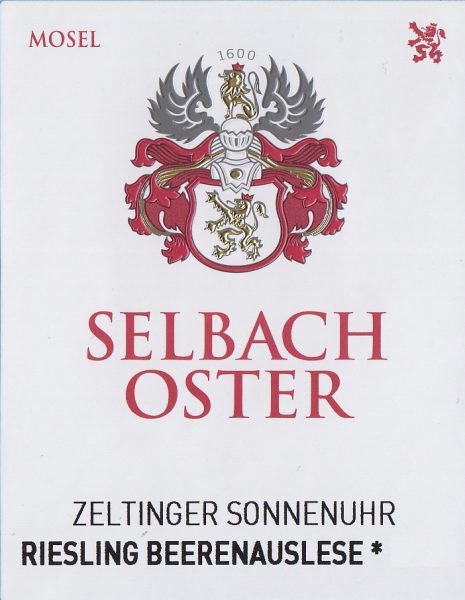 SelbachOster Zeltinger Sonnenuhr Riesling BA
