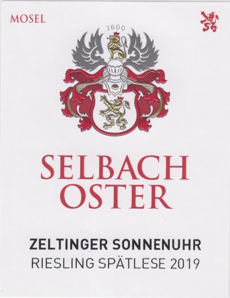 Selbach-Oster Zeltinger Sonnenuhr Riesling Spätlese*