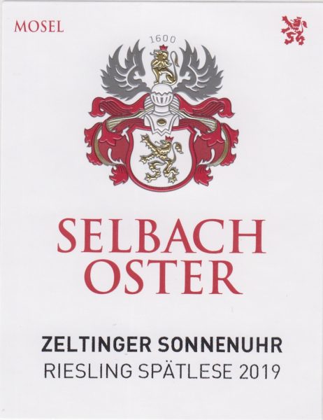 SelbachOster Zeltinger Sonnenuhr Riesling Sptlese