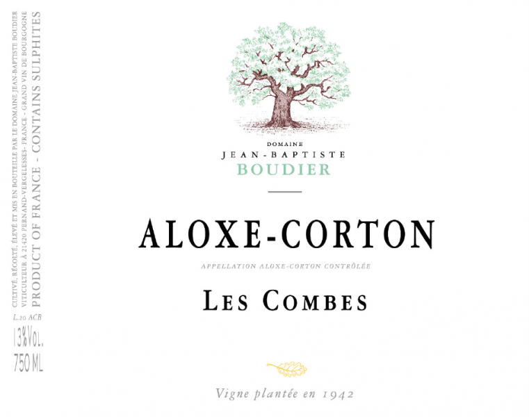 AloxeCorton Blanc Les Combes